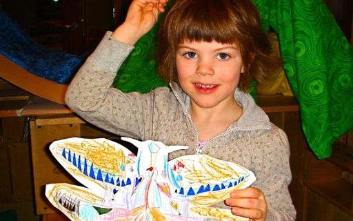 Fiðrildalag eftir 5 ára stelpu